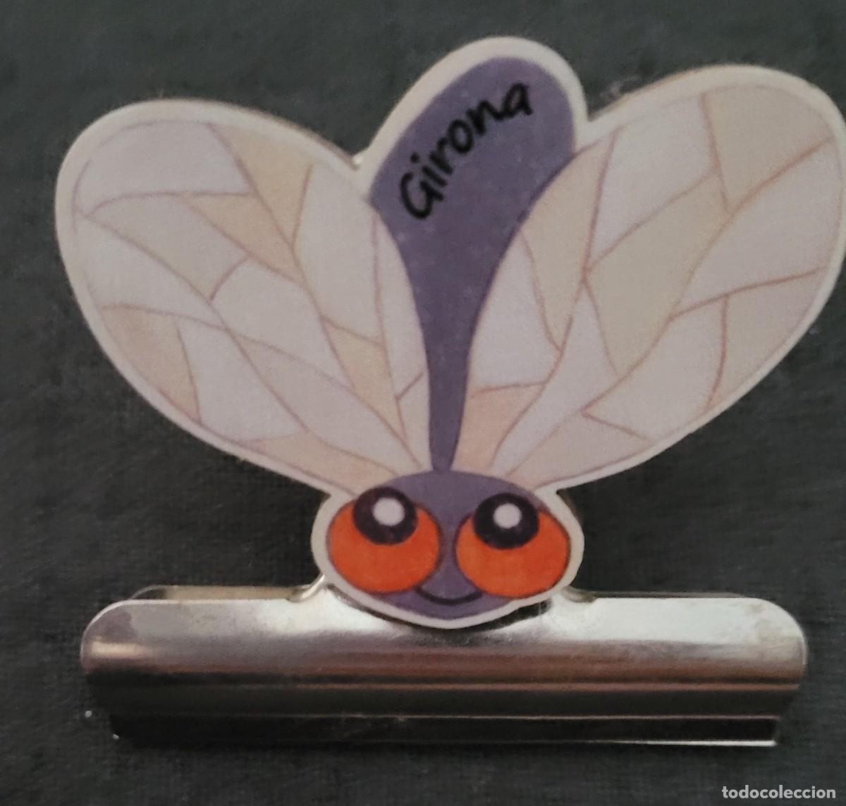 Coleccionismo: Im&aacute;n pinza nevera abeja recuerdo de Girona - Foto 1