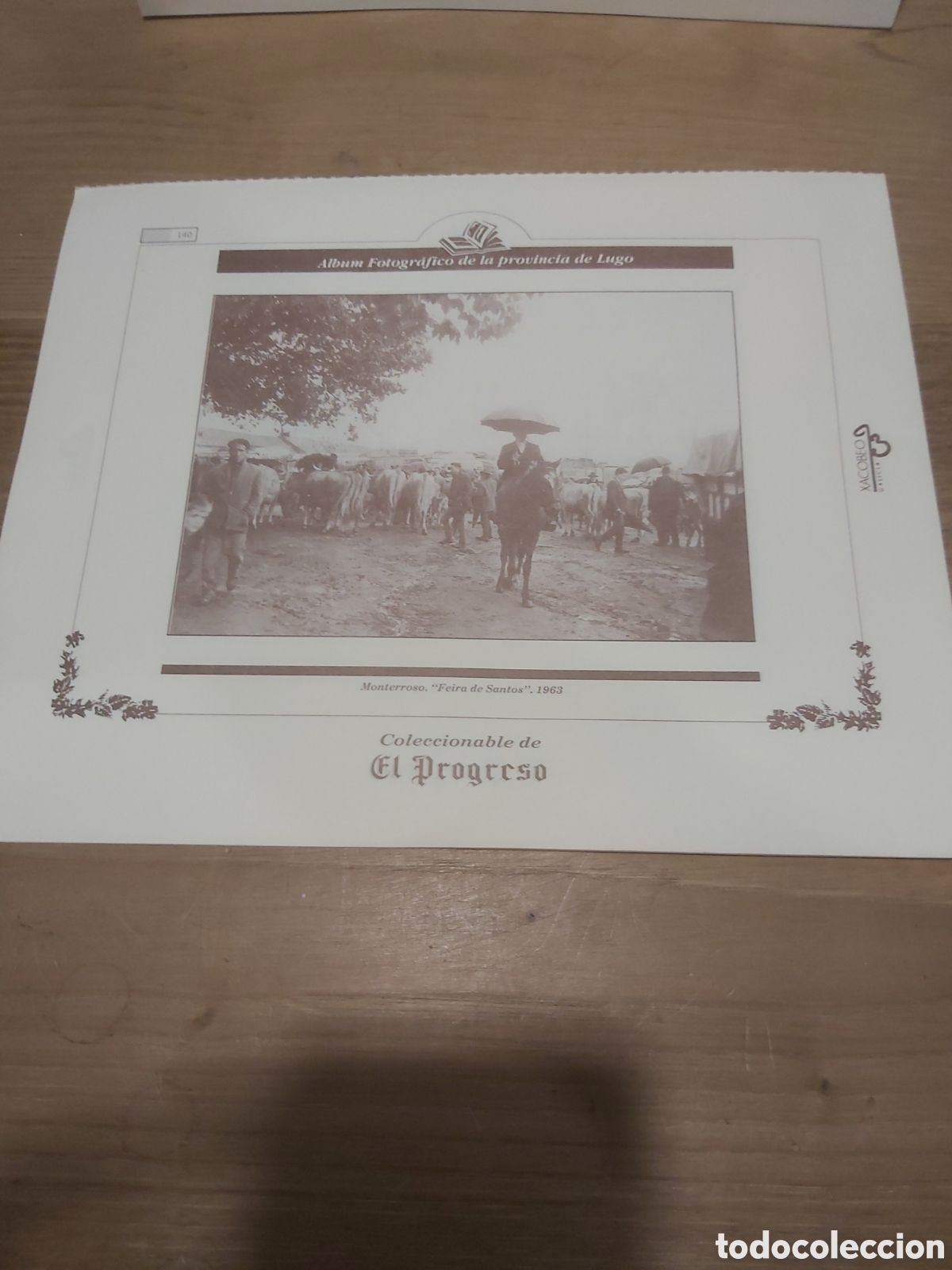 Coleccionismo: 1963 monterroso Lugo feria Santos 1963 l&aacute;mina 140 coleccionable Lugo Galicia Espa&ntilde;a