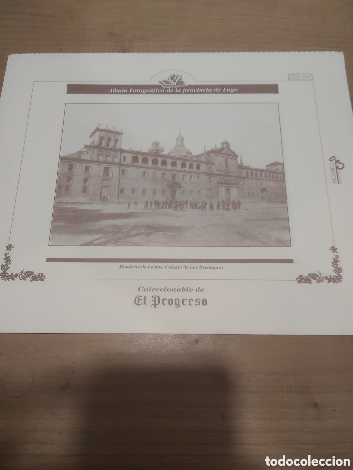 Sammelleidenschaft Papier: Monforte de Lemos Lugo colegio Escolapios l&aacute;mina coleccionable Lugo Galicia 139