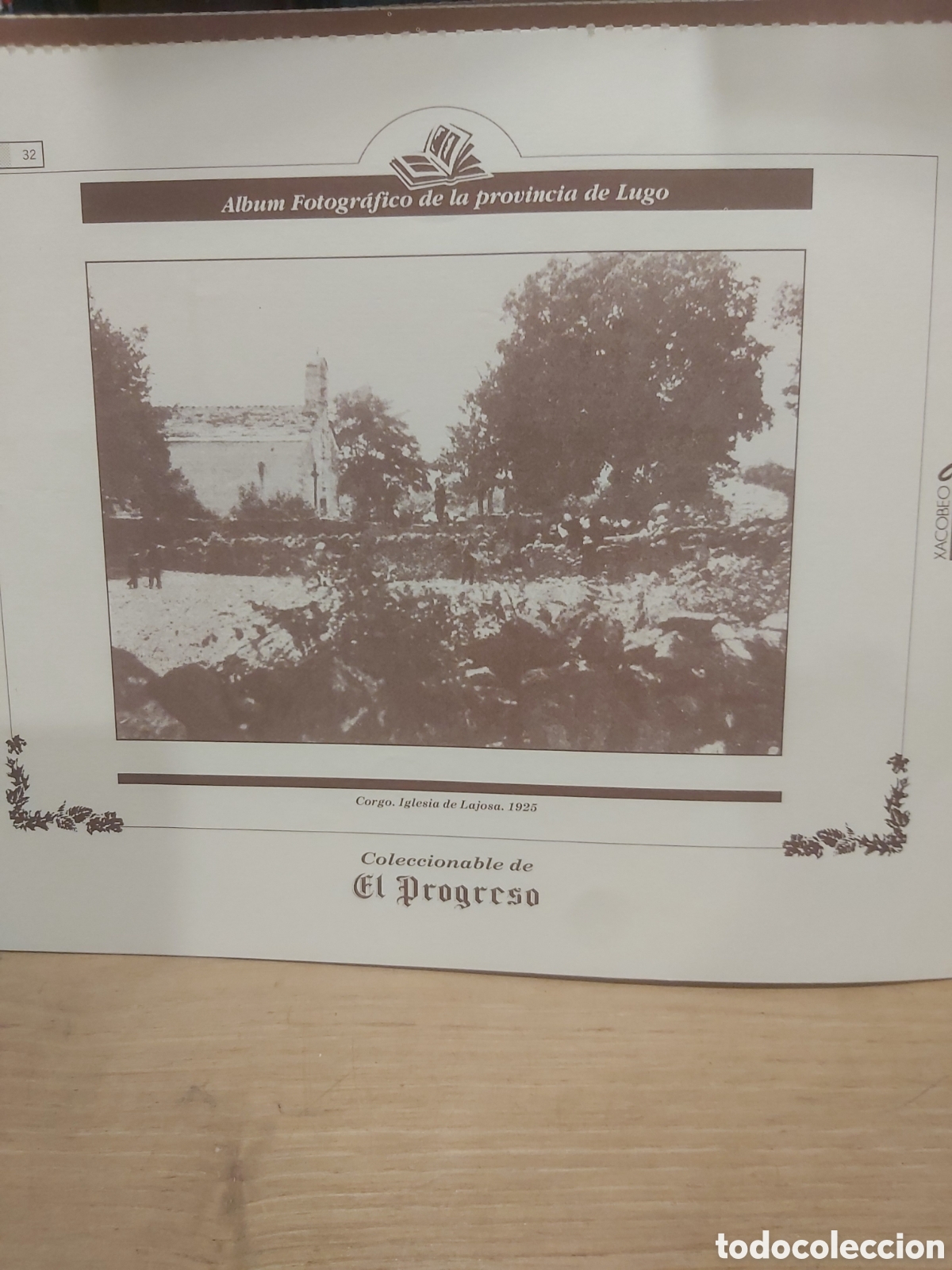 Sammelleidenschaft Papier: 32 l&aacute;mina coleccionable Lugo Galicia Espa&ntilde;a corgo lajisa 1925 iglesia