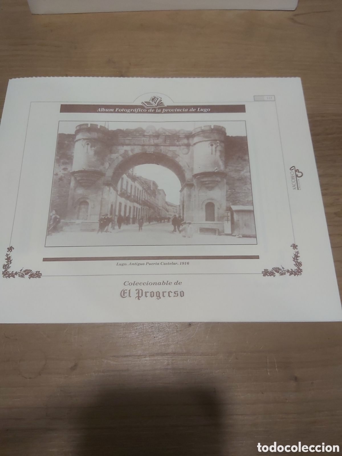 Sammelleidenschaft Papier: 1916 Lugo antigua puerta Castelar l&aacute;mina coleccionable Lugo Galicia Espa&ntilde;a 117