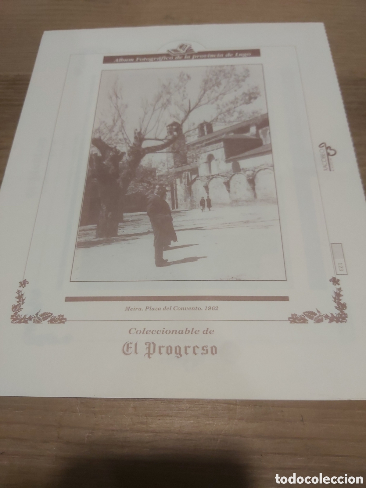 Collezionismo: Meura plaza convento 1962 l&aacute;mina coleccionable Lugo Galicia Espa&ntilde;a 123