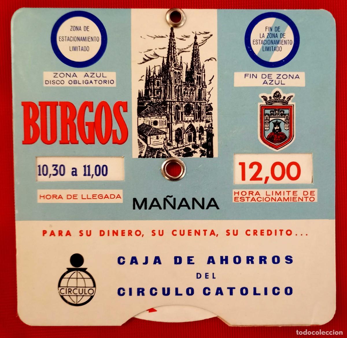 Coleccionismo: BURGOS. PARQU&Iacute;METRO MANUAL. A&Ntilde;O: 1967. CAJA CIRCULO CATOLICO. CATEDRAL DE BURGOS. BUEN ESTADO.