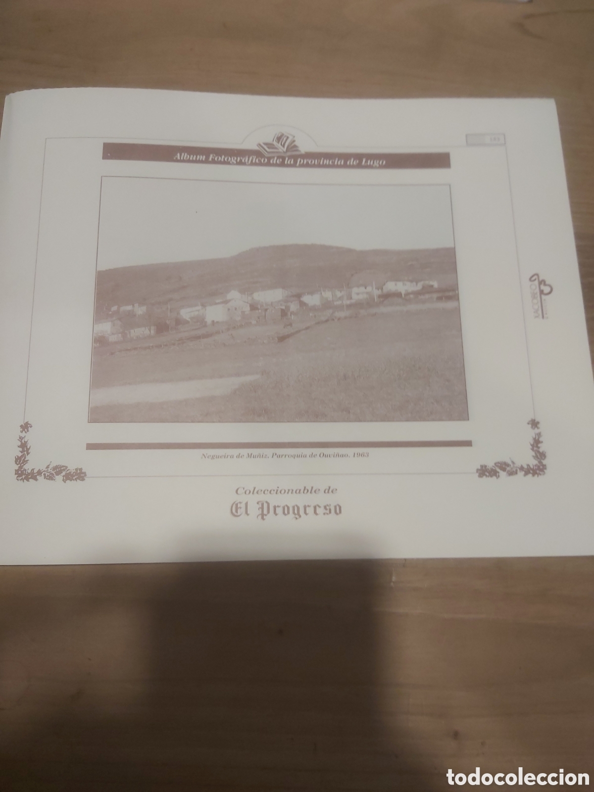 Coleccionismo: Negreira de Mu&ntilde;iz ouvi&ntilde;ao 1963 Lugo l&aacute;mina coleccionable Lugo Galicia Espa&ntilde;a 129