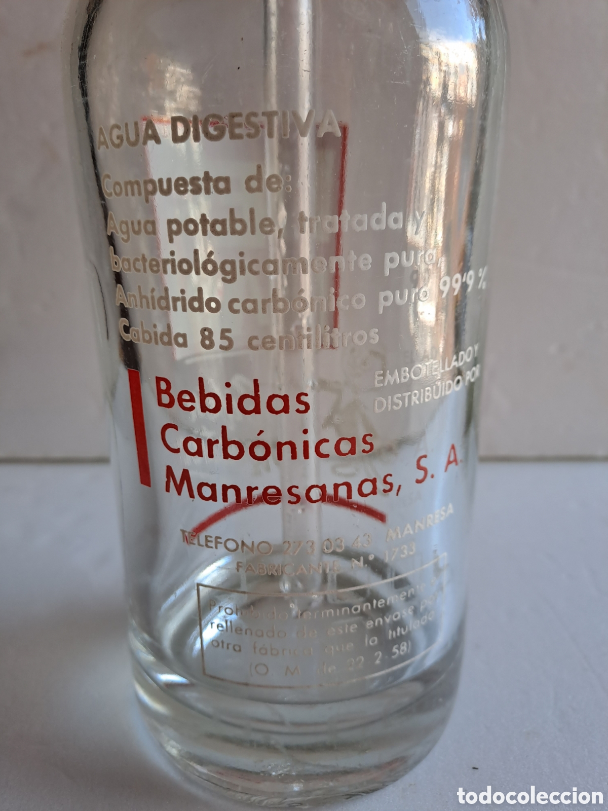 Coleccionismo: sif&oacute;n BECMAN - Foto 3