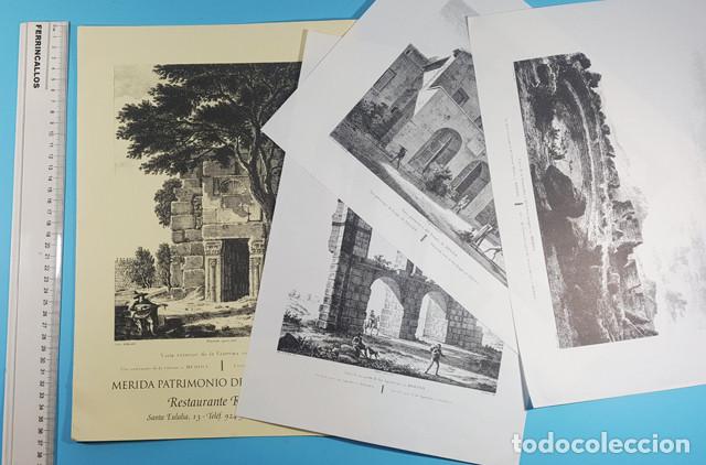 Collezionismo: MERIDA PATRIMONIO DE LA HUMANIDAD, RESTAURANTE RAFAEL II, CARPETA Y 3 LAMINAS, VER IM&Aacute;GENES