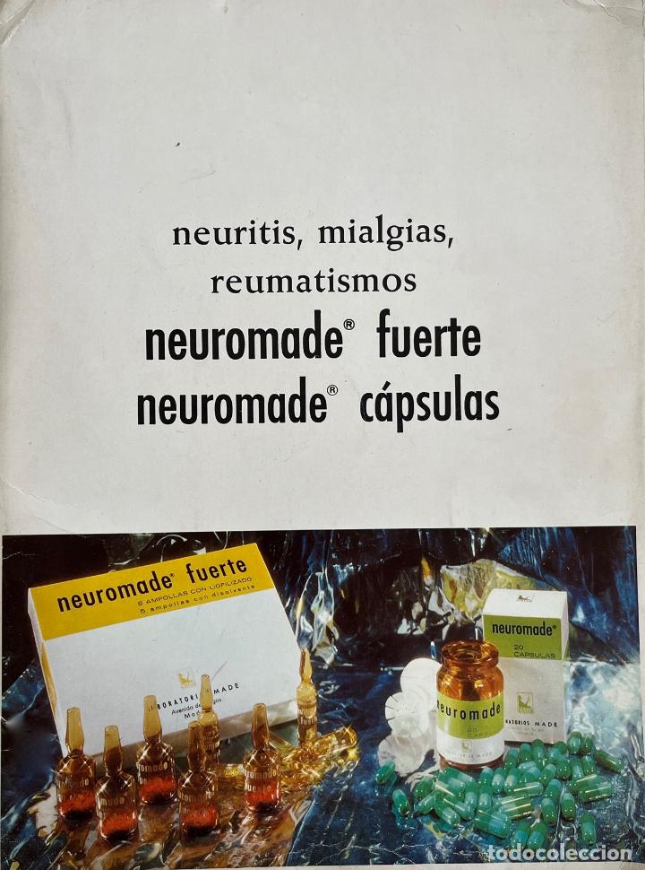 Coleccionismo: CARPETA CON 7 L&Aacute;MINAS DE PUBLICIDAD M&Eacute;DICA. MADECILINA, NEUROMADE, MADEBAL, TREZIDA, ABROGAN...
