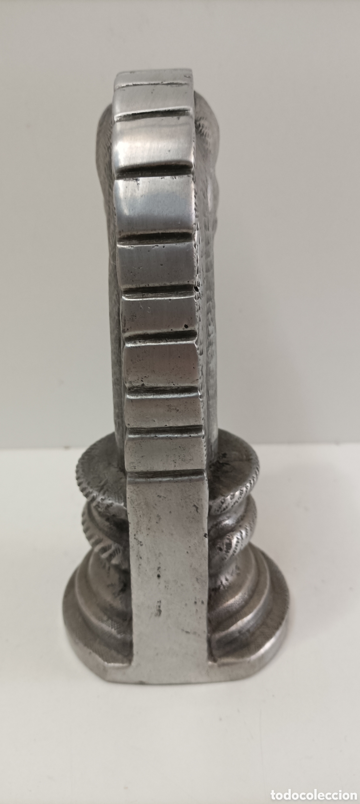 Coleccionismo: FIGURA CABALLO DE AJEDREZ Aluminio - Foto 4