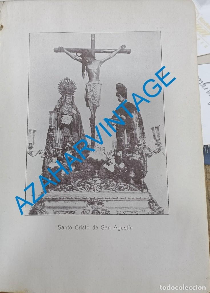 Coleccionismo: SEMANA SANTA SEVILLA, A&Ntilde;OS 20, SANTO CRISTO DE SAN AGUSTIN, HOJA DE PUBLICACION, 150X215MM
