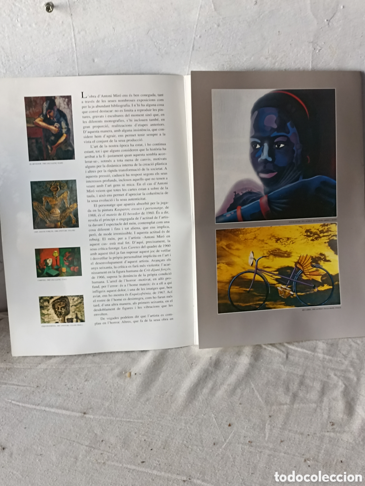 Coleccionismo: Antonio Mir&oacute; pintor triptico exposici&oacute;n - Foto 4