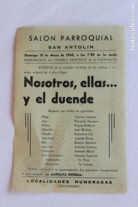 Collectionnisme: SALON PARROQUIAL SAN ANTOLIN 1960