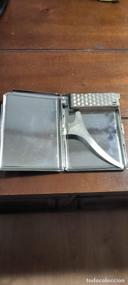Coleccionismo: PITILLERA DORADA CON MECHERO - Foto 1