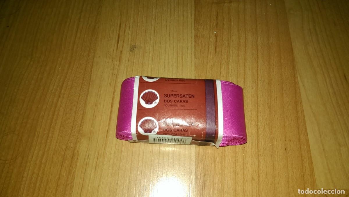 Sammeln: CINTA SAT&Eacute;N 4 CMS. COLOR FUCSIA APROX. 10 MTS.