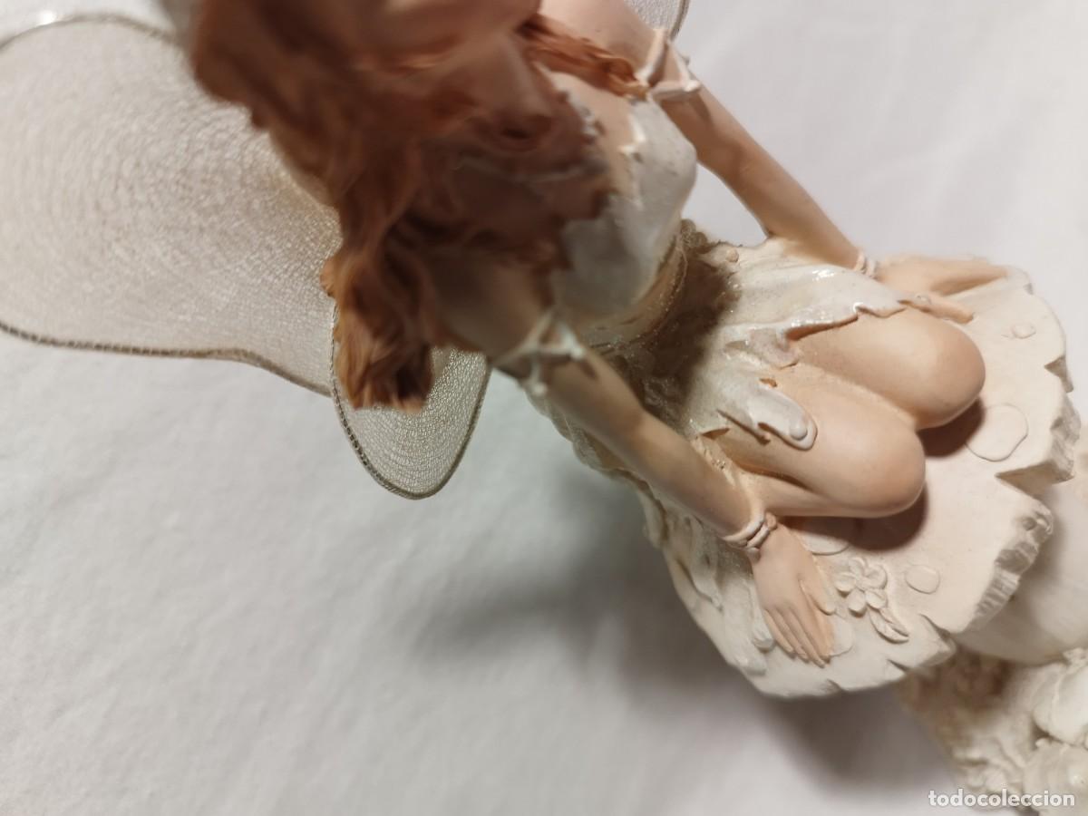 Coleccionismo: Figura de Hada Sentada en una seta - Foto 4