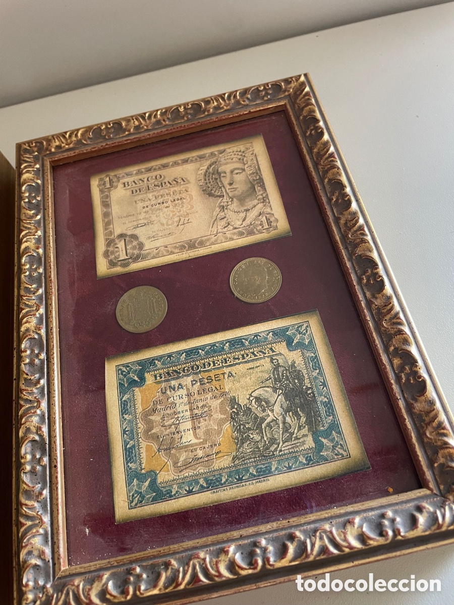 Coleccionismo: Cuadros r&eacute;plicas numism&aacute;tica - Foto 2