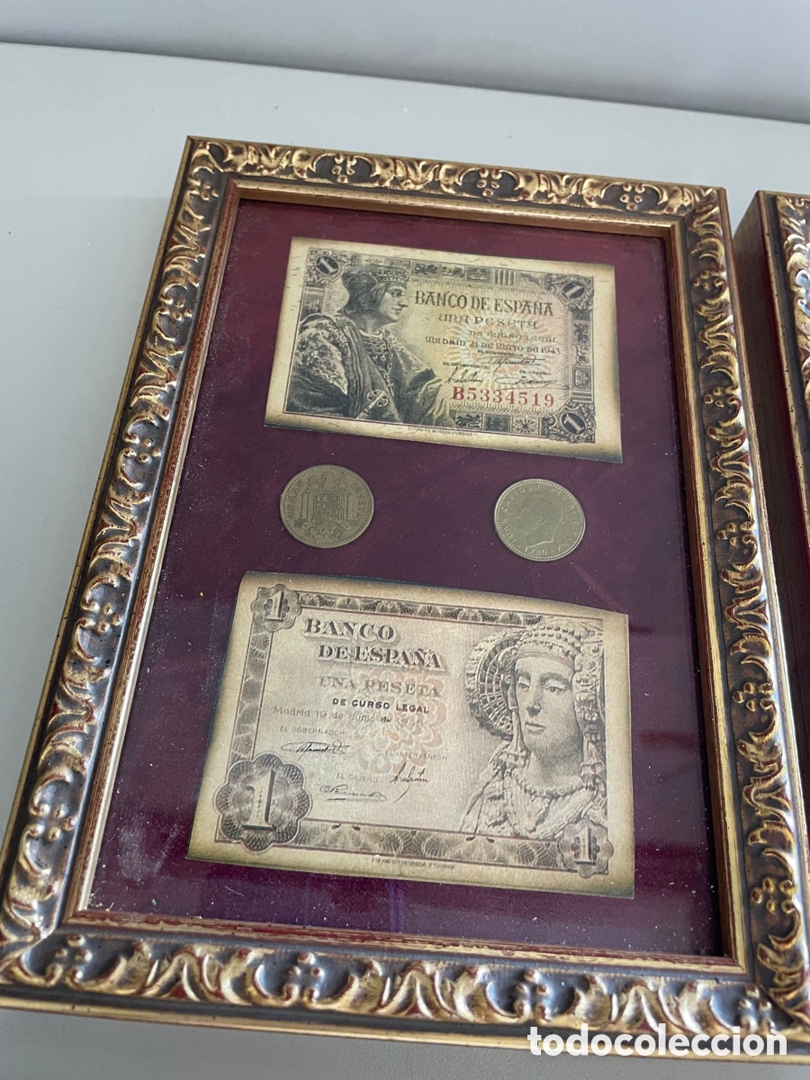 Coleccionismo: Cuadros r&eacute;plicas numism&aacute;tica - Foto 3