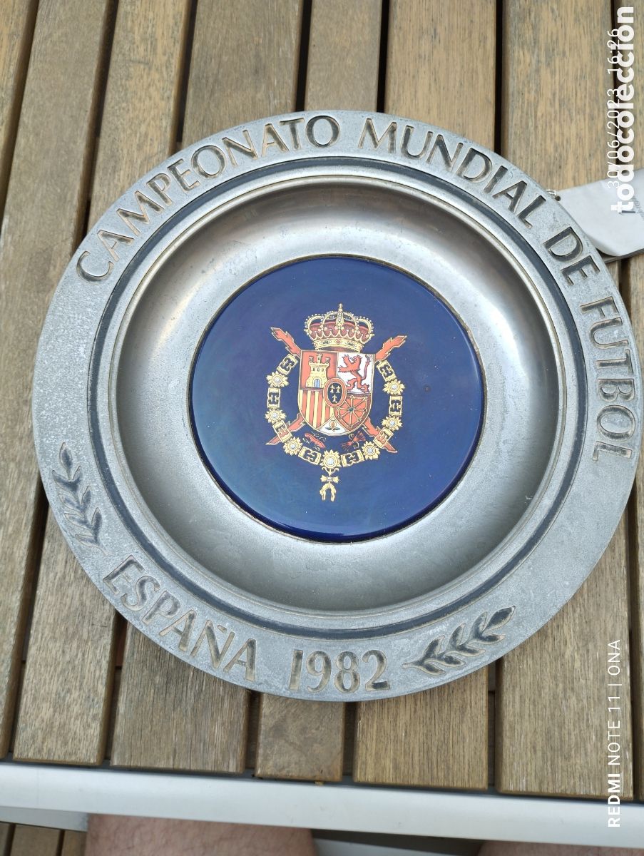 Coleccionismo: Precioso plato campeonato mundial de f&uacute;tbol Espa&ntilde;a 1982