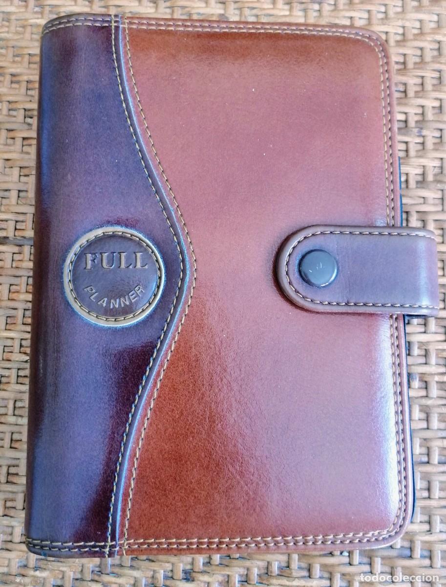Coleccionismo: CARTERA DE CUERO CON ANILLAS - FULL PLANNER - . ENVIO INCLUIDO EN EN PRECIO