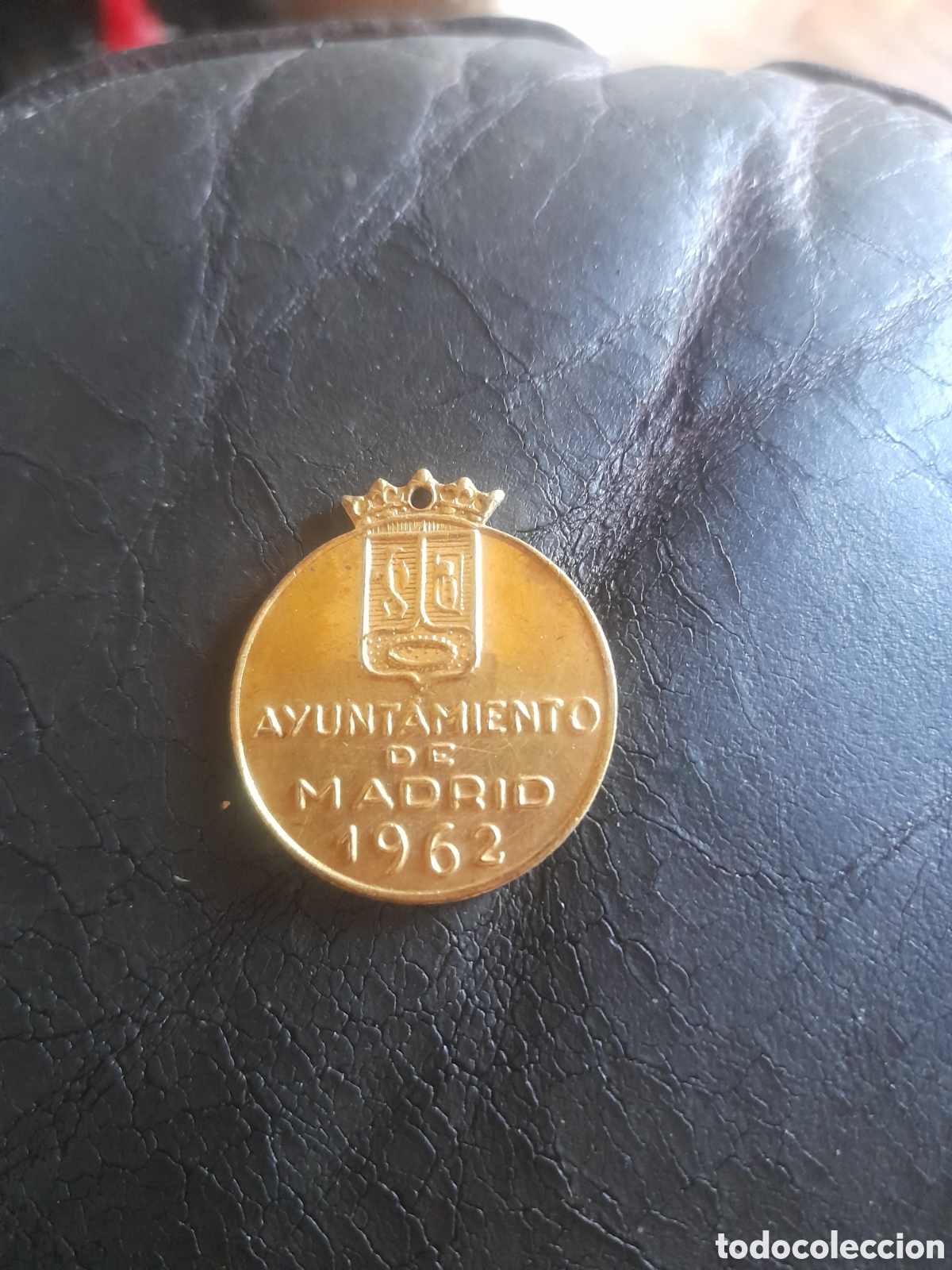 Coleccionismo: Placa de identificaci&oacute;n de perros, Ayuntamiento de Madrid de 1962