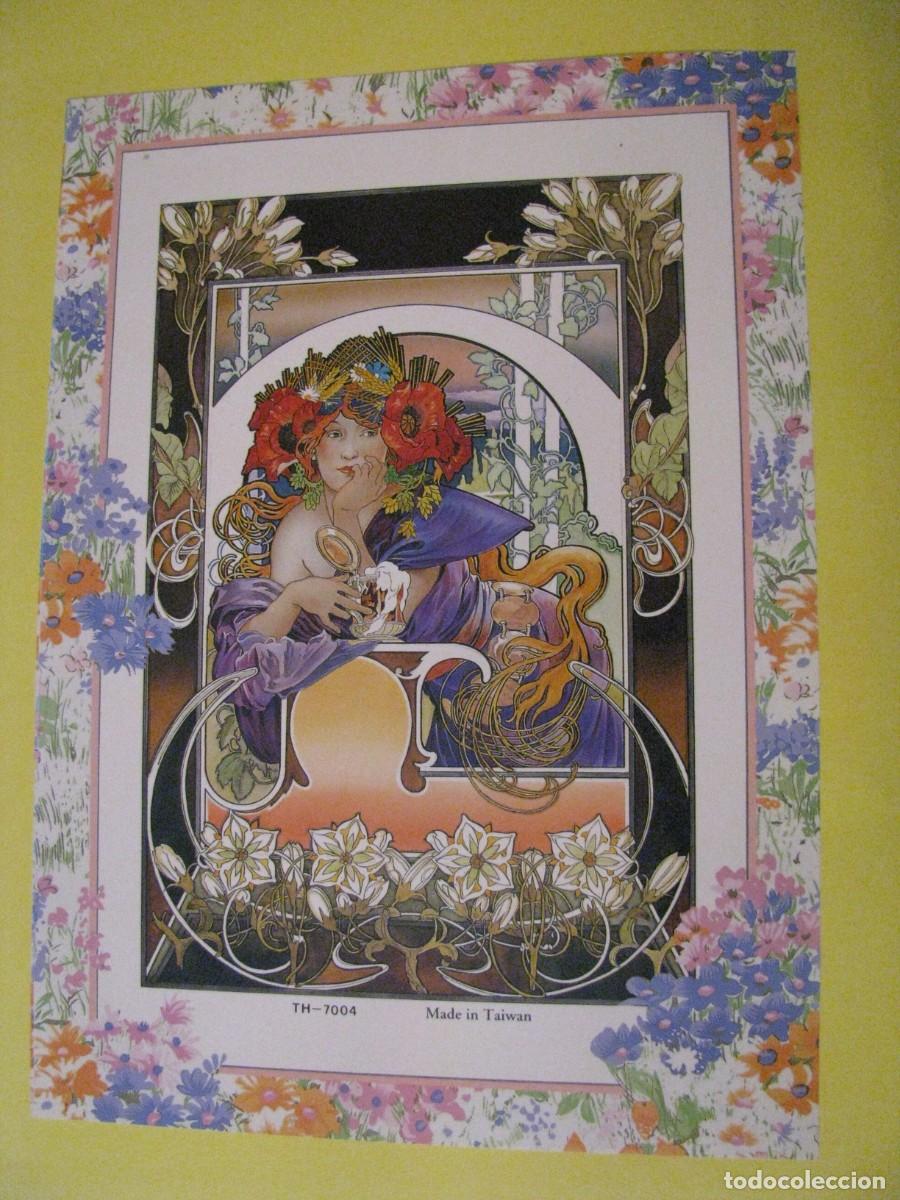 Coleccionismo: LAMINA DE LA OBRA DEL PINTOR ALPHONSE MUCHA. 24X17 CM. TH-7004.