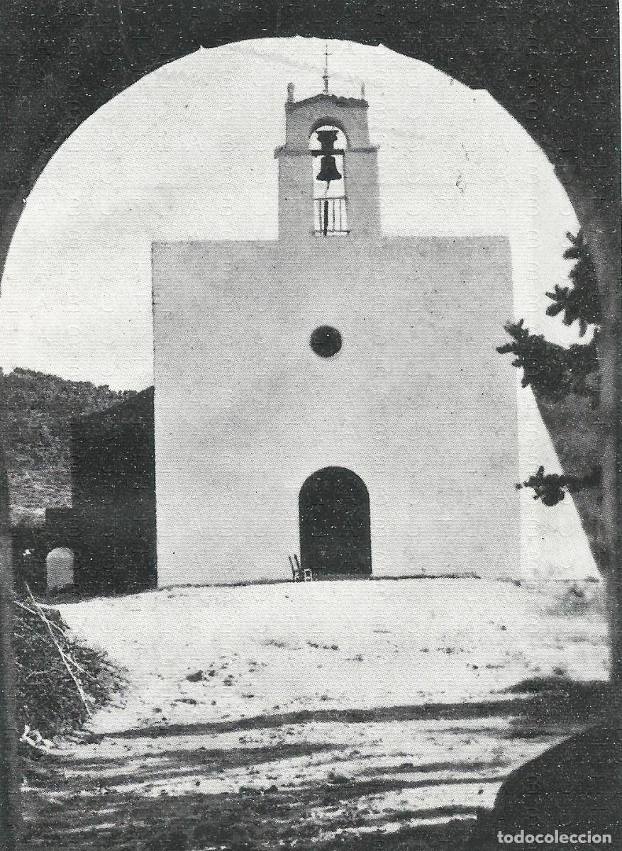 Coleccionismo: 1935 IBIZA IGLESIA SAN AGUSTIN 12X9 LAMINA FOTOGRAFICA PROCED DESCONOCIDA L16