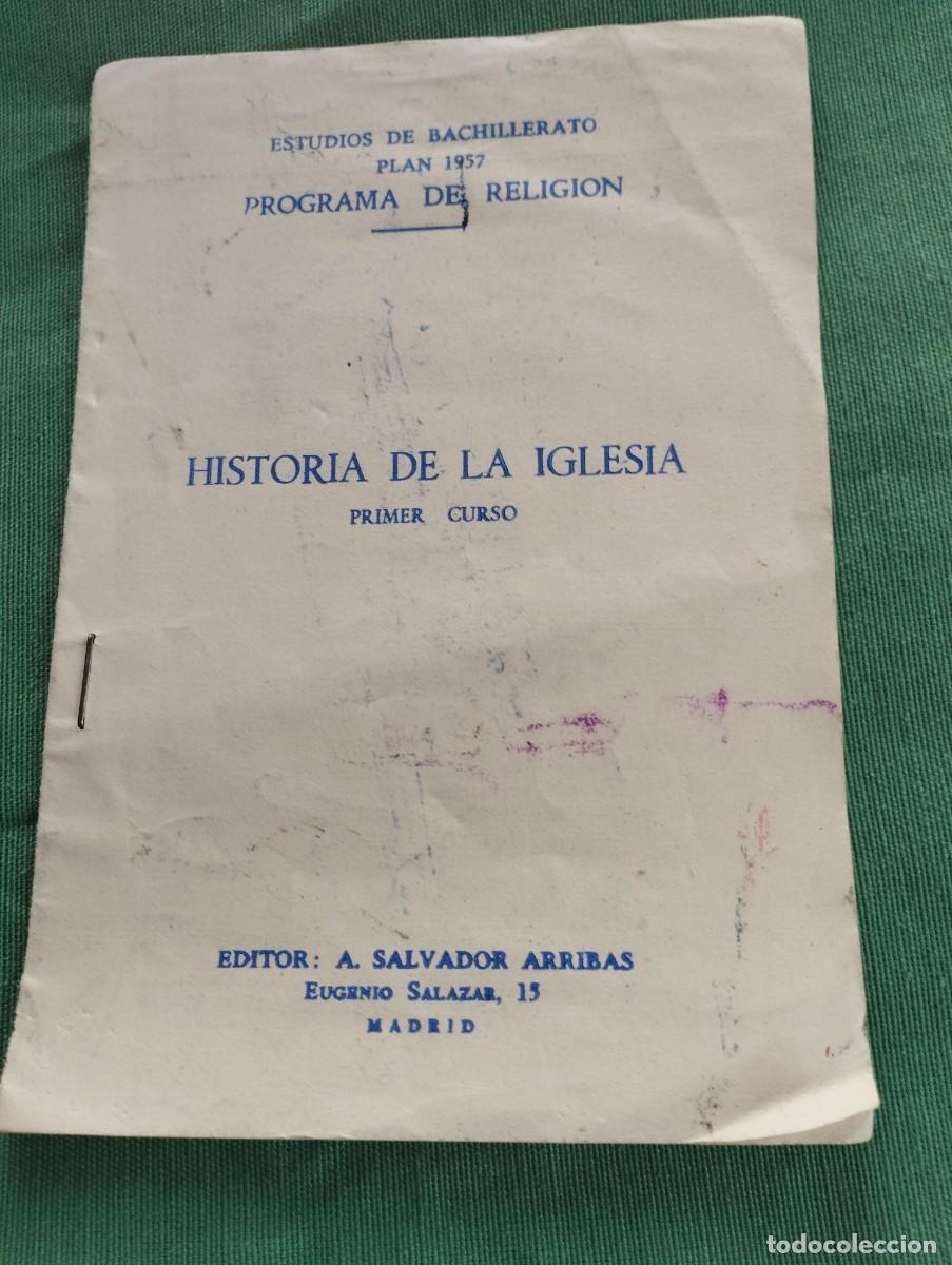 Coleccionismo: Programa primer curso de Bachillerato de Religi&oacute;n plan 57 - Foto 1