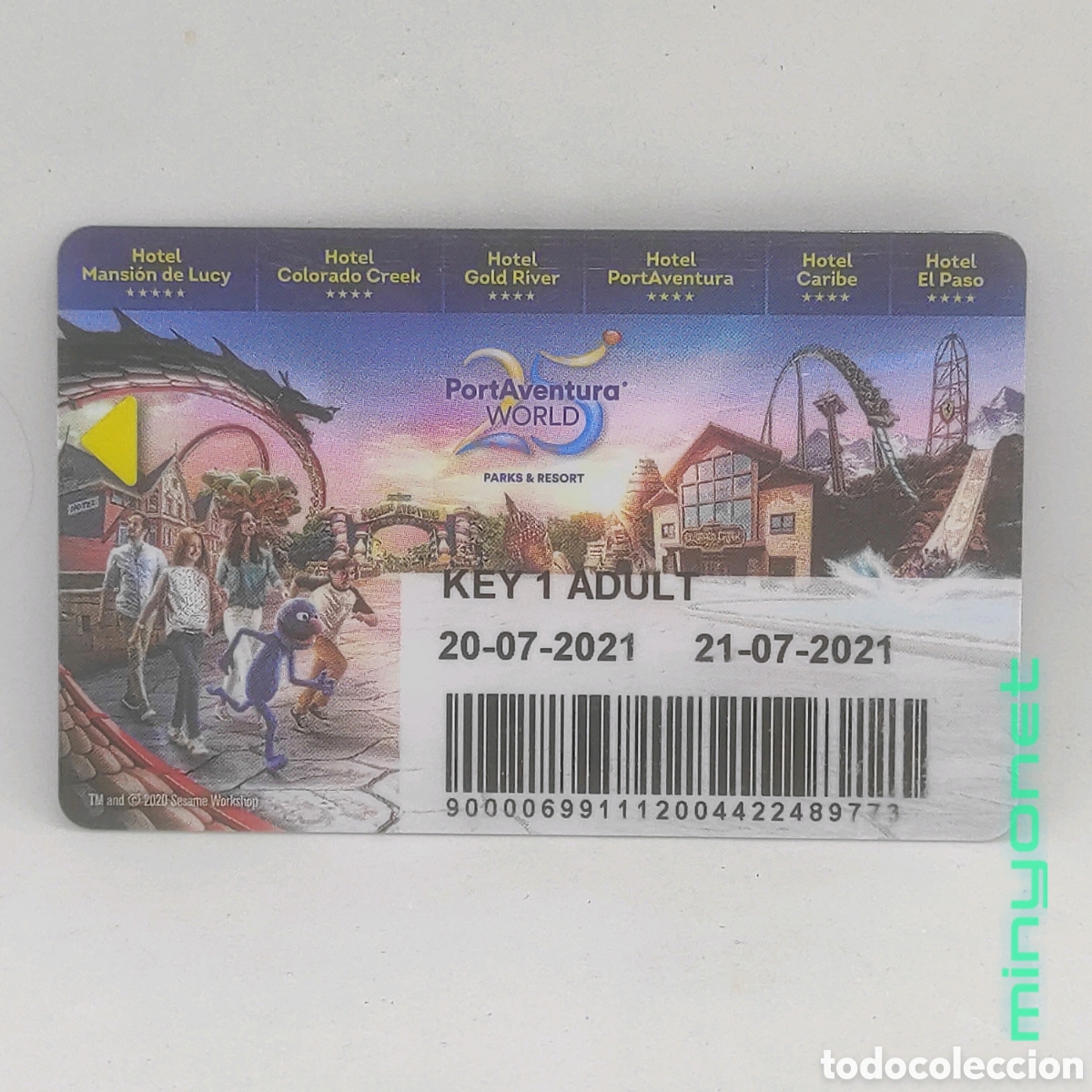 Coleccionismo: Tarjeta llave de Hotel Port Aventura