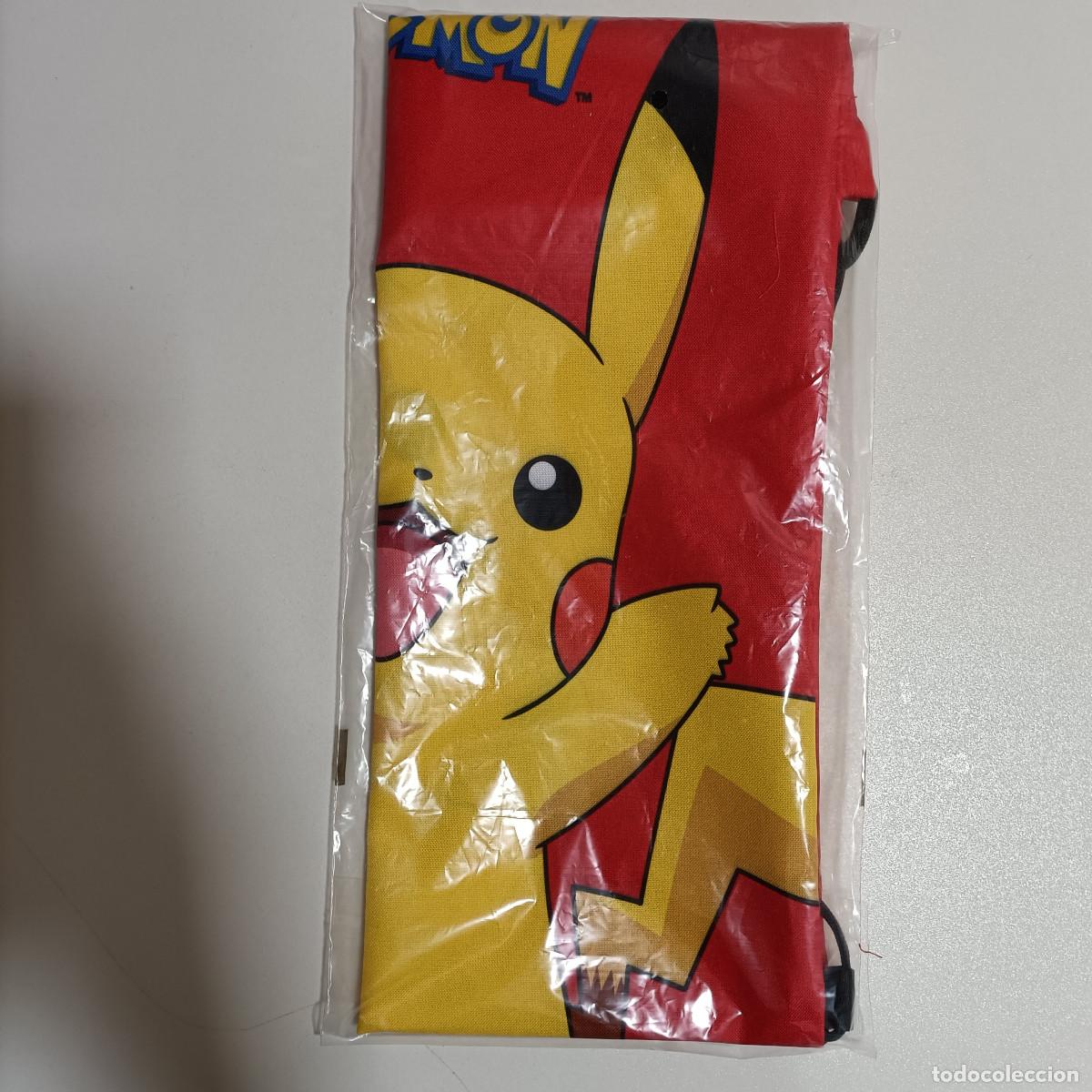 Coleccionismo: mochila saco de cuerda actimel promocional pokemon nintendo pikachu roja publicitaria