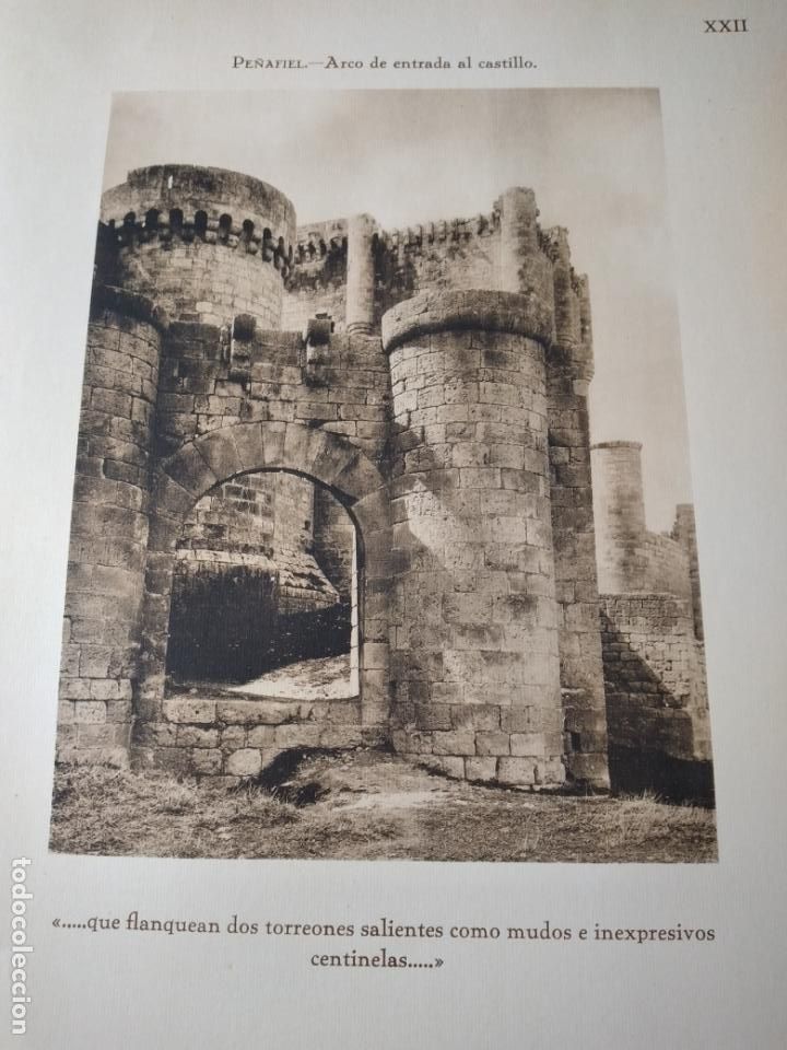 Coleccionismo: PE&Ntilde;AFIEL VALLADOLID CASTILLO ANTIGUA LAMINA A&Ntilde;OS 20