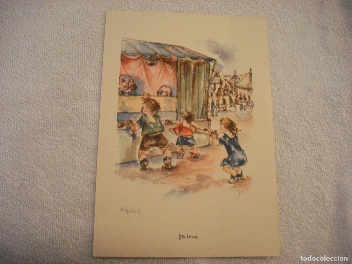Collectionnisme: LAMINA LOS NI&Ntilde;OS DE ESPA&Ntilde;A Y SUS JUEGOS. VERBENA. ORTIZ VALIENTE.
