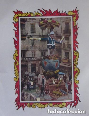 Coleccionismo: DOCUMENTO FALLERO MAYOR - FALLA DE LA MERCED DE VALENCIA A&Ntilde;O 1955 - Foto 3