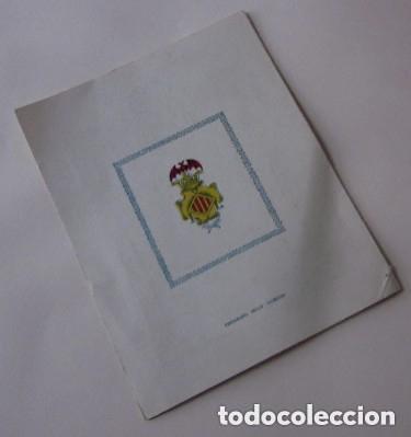 Coleccionismo: DOCUMENTO FALLERO MAYOR - FALLA DE LA MERCED DE VALENCIA A&Ntilde;O 1955 - Foto 4