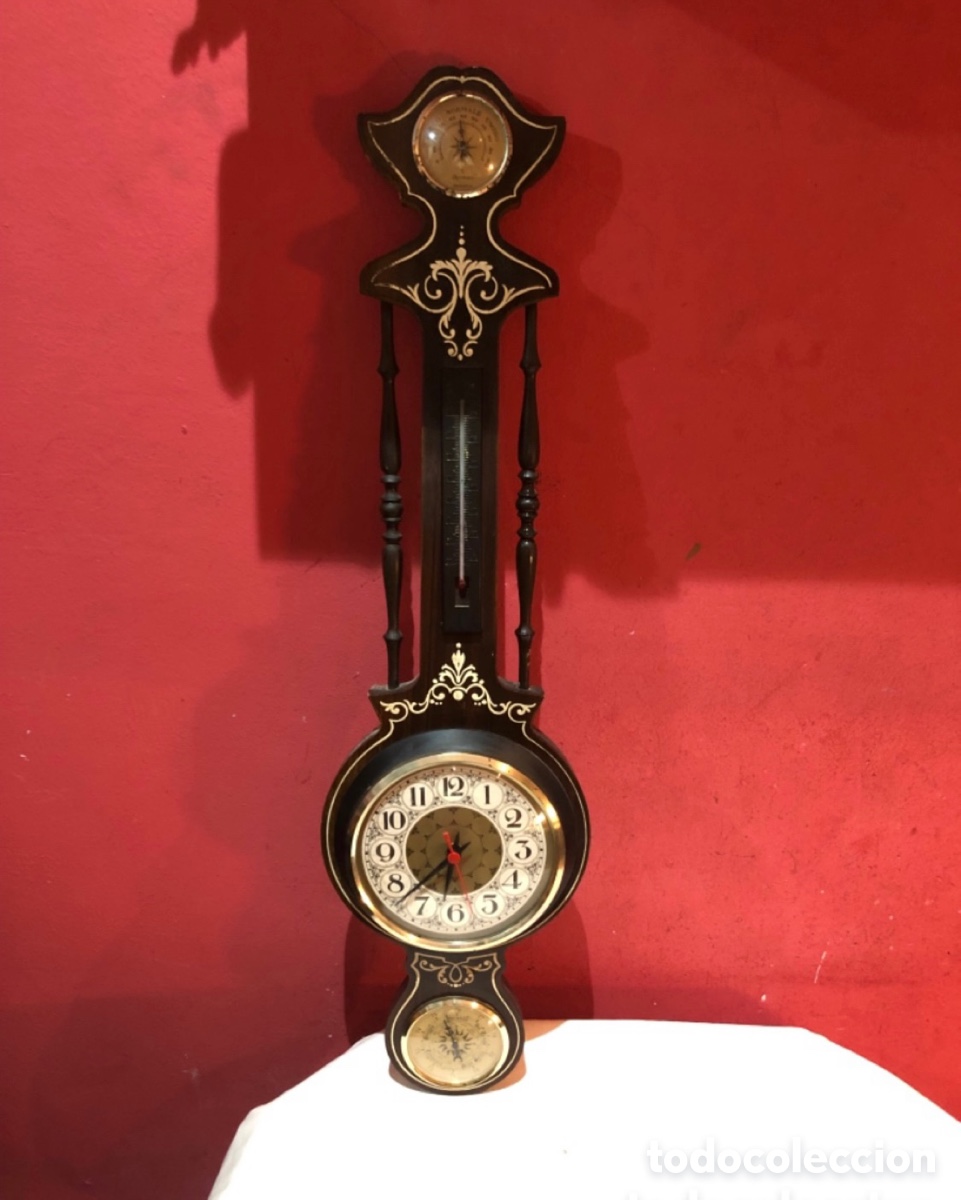 antiguo higrómetro - termómetro - casa de mader - Compra venta en  todocoleccion