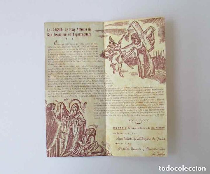Coleccionismo: PROGRAMA LA PASSIO DE ESPARRAGUERA A&Ntilde;O 1950 - Foto 2