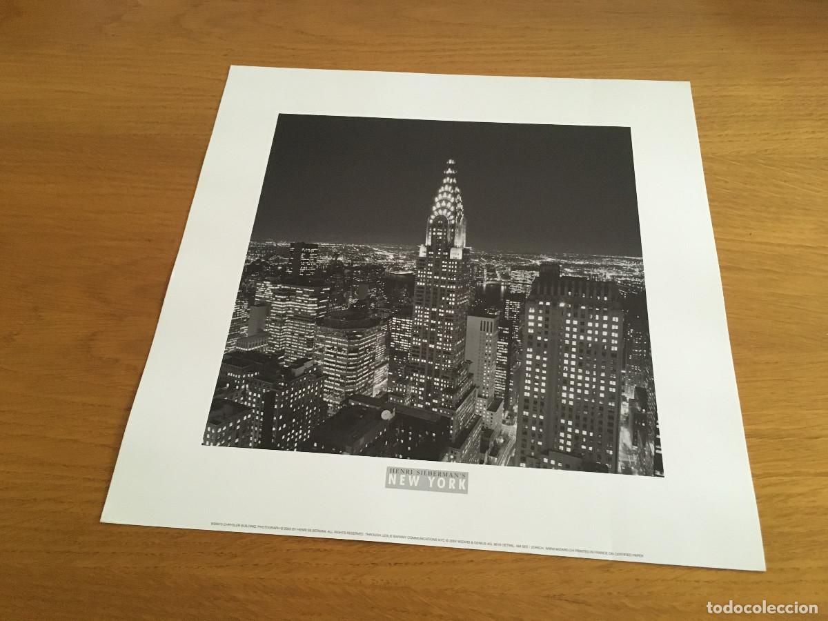 Coleccionismo: Lamina edificio Chrysler NYC 30 X 30 - Foto 1