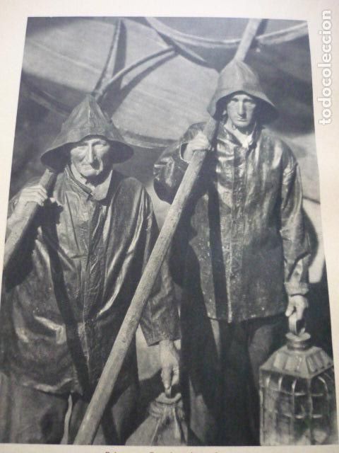 Sammelleidenschaft Papier: PAIS VASCO PESCADORES DE ANGULAS ANTIGUO HUECOGRABADO A&Ntilde;OS 30