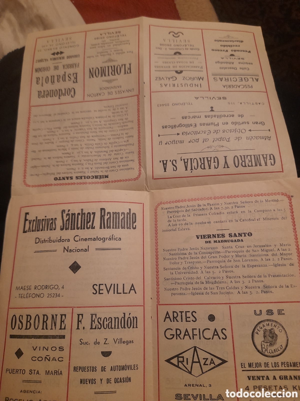 Coleccionismo: Antiguo programa de la Semana Santa de Sevilla - Foto 4