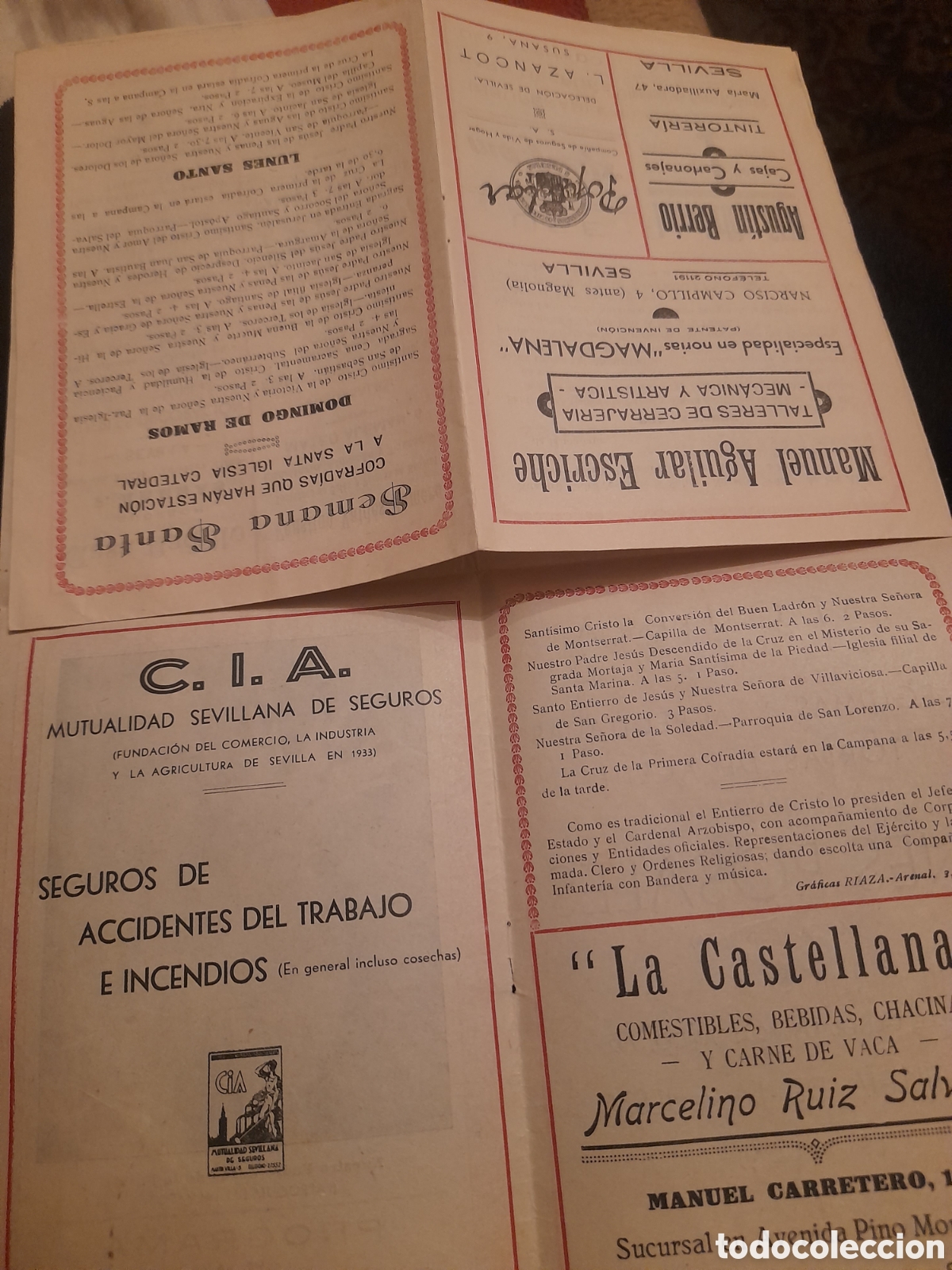 Coleccionismo: Antiguo programa de la Semana Santa de Sevilla - Foto 6