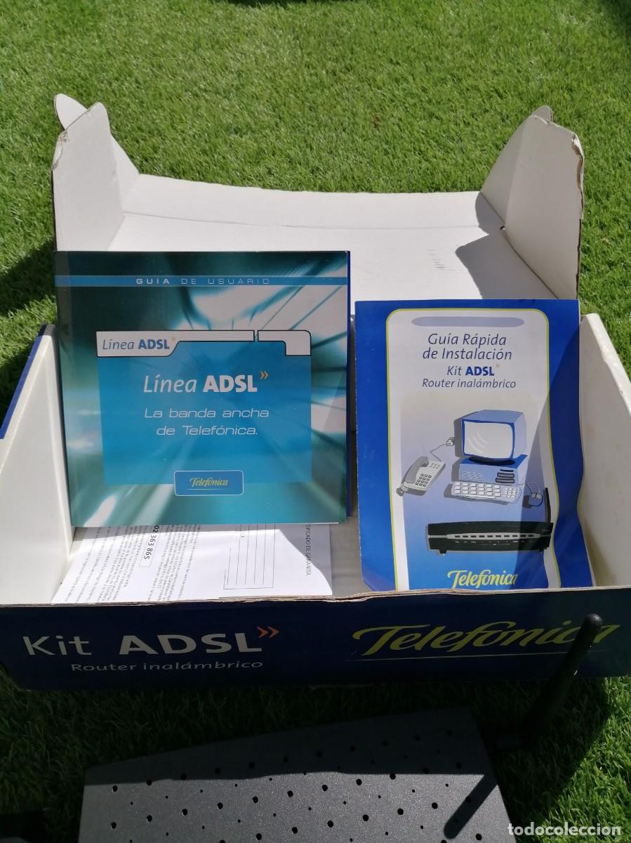 Coleccionismo: Kit ADSL router inal&aacute;mbrico a&ntilde;o 2004 - Foto 3