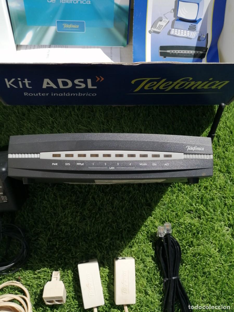 Coleccionismo: Kit ADSL router inal&aacute;mbrico a&ntilde;o 2004 - Foto 4