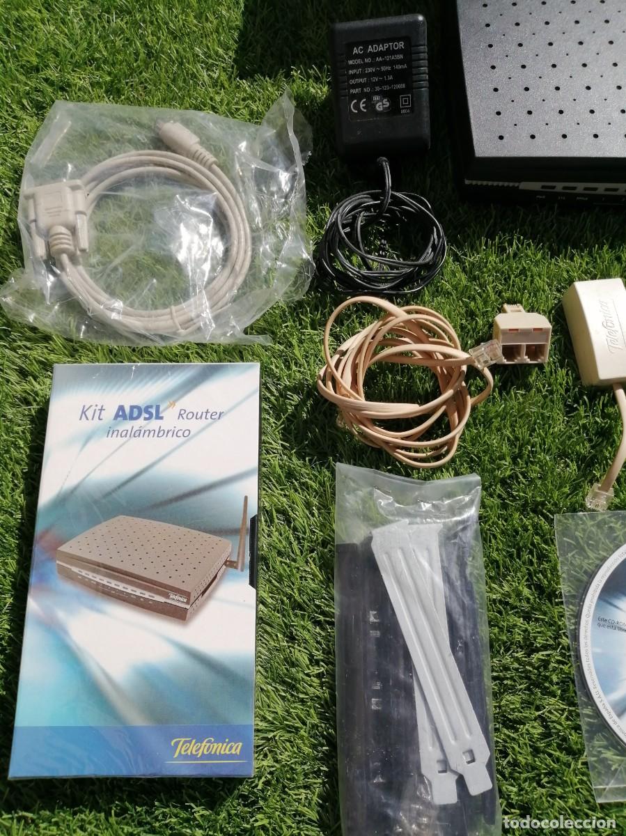 Coleccionismo: Kit ADSL router inal&aacute;mbrico a&ntilde;o 2004 - Foto 6