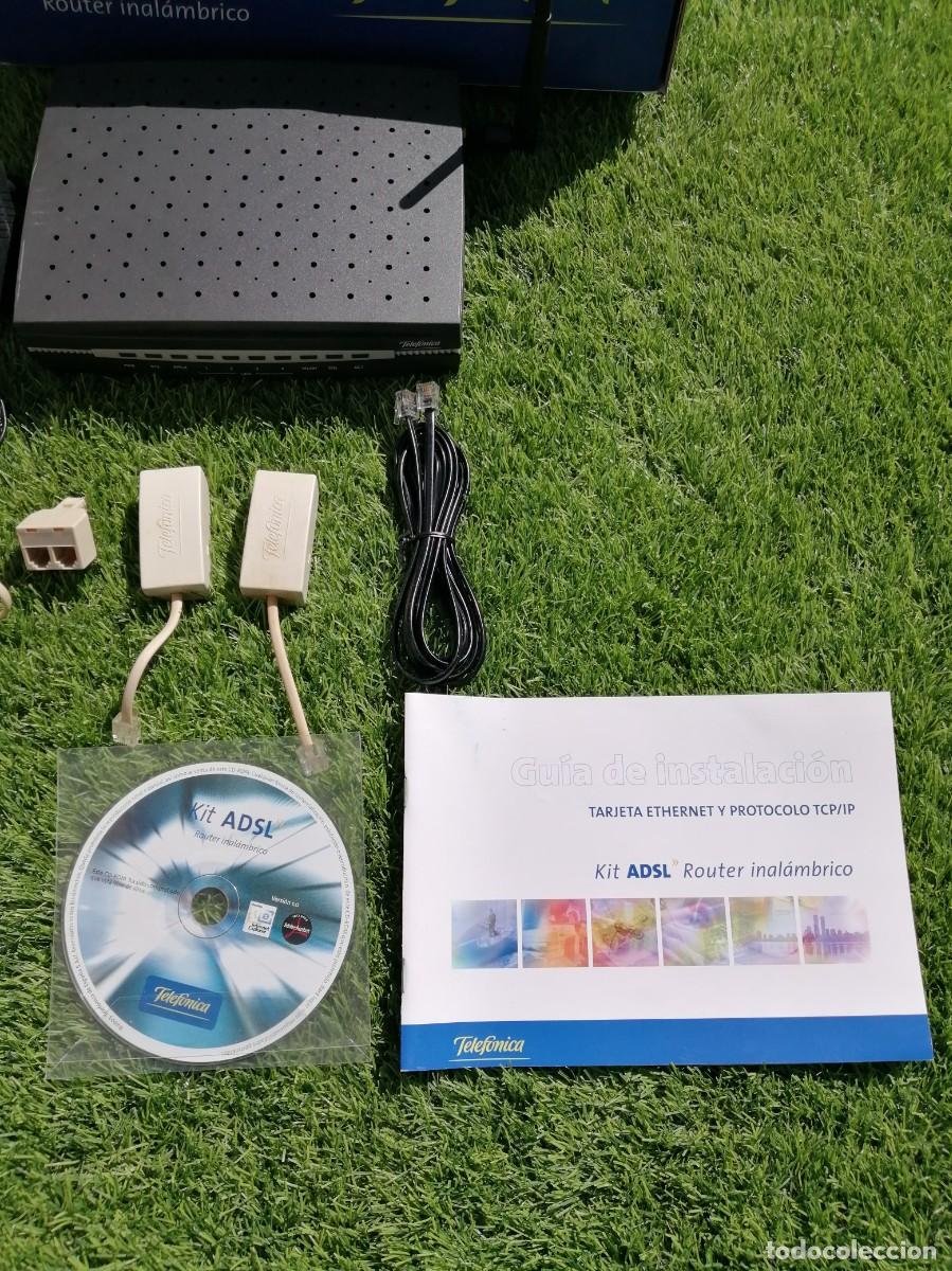 Coleccionismo: Kit ADSL router inal&aacute;mbrico a&ntilde;o 2004 - Foto 8