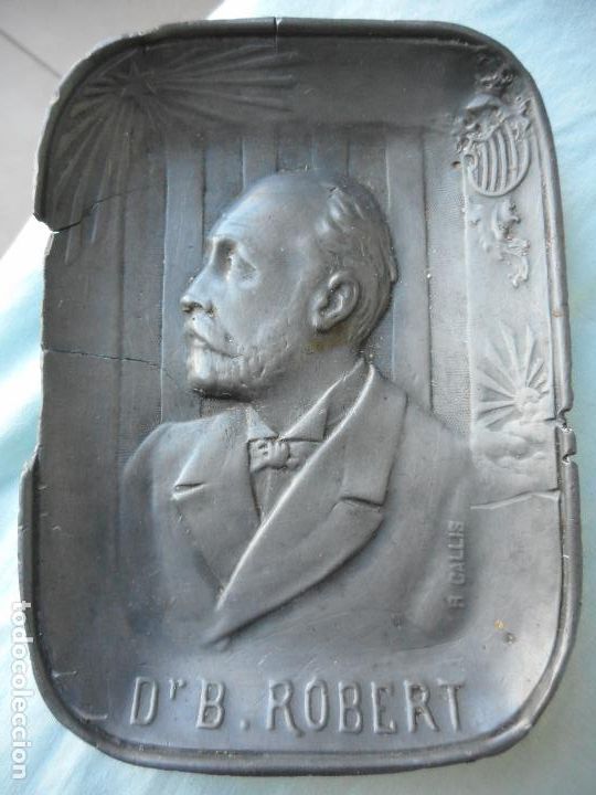 Coleccionismo: ANTIGUA BANDEJA DR. DOCTOR ROBERT. NACIONALISMO CATALAN. ESTA&Ntilde;O? R.CALLIS. PRINCIPIOS DEL XX