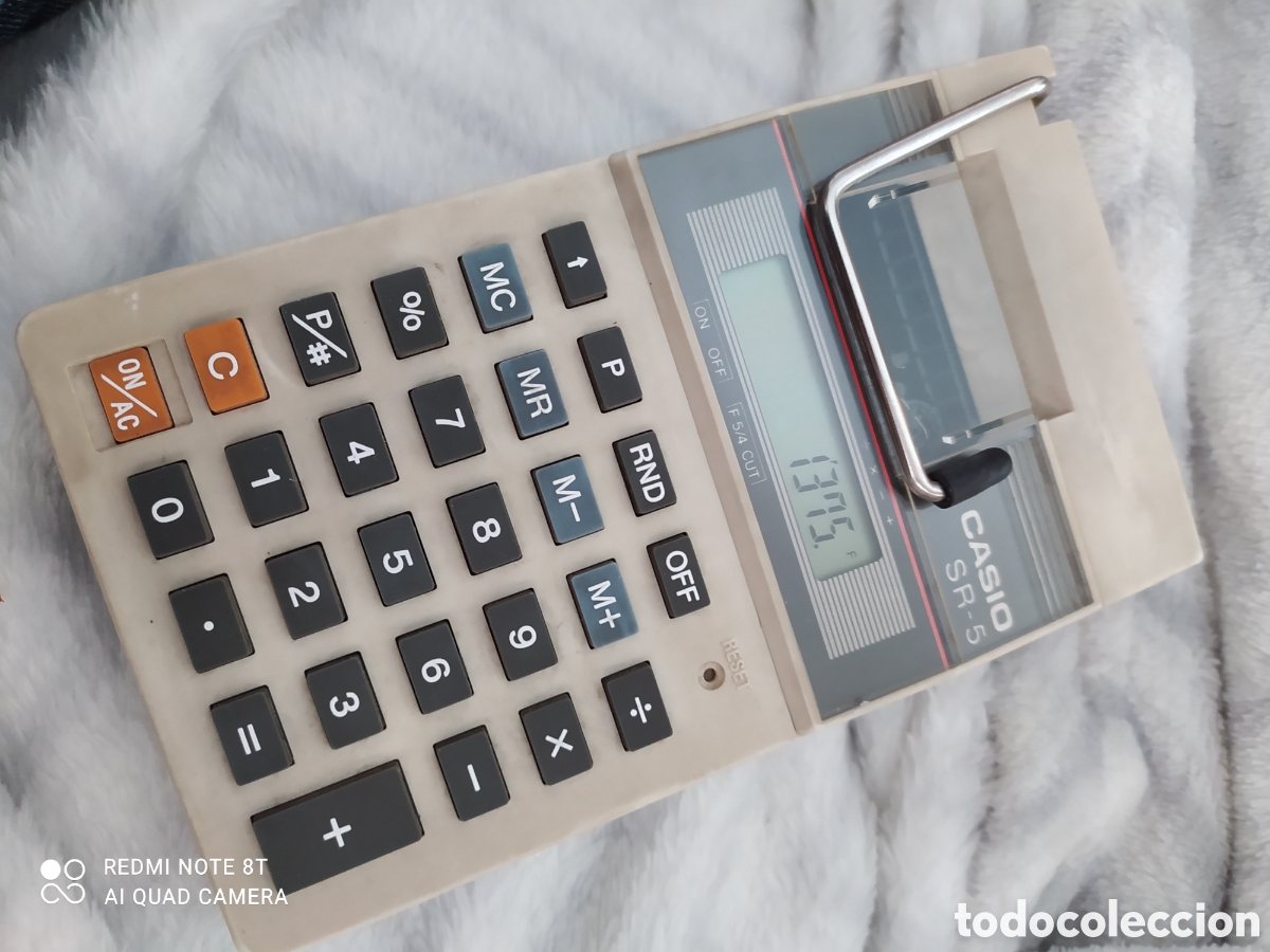 Coleccionismo: Calculadora cient&iacute;fica CASIO SR-5 vintage de 1975 - Foto 4