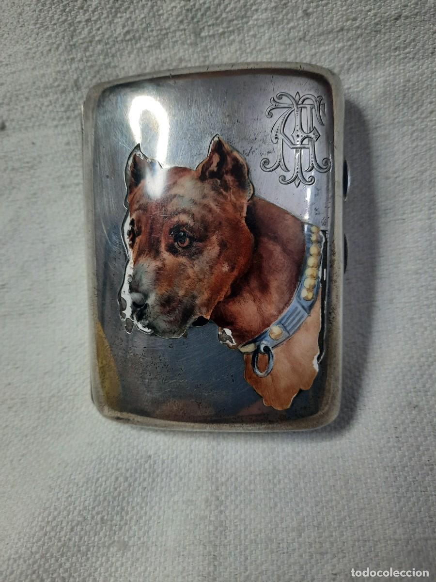Coleccionismo: Magnifica pitillera plata y esmaltes. - Foto 1