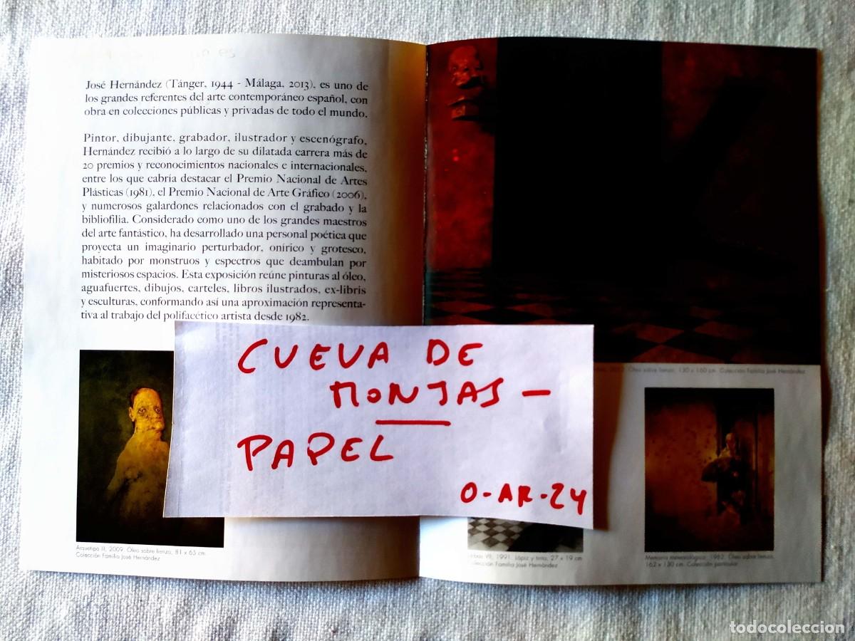 Coleccionismo: 2013 - PROGRAMA DE MANO DE EXPOSICI&Oacute;N DE JOS&Eacute; HERN&Aacute;NDEZ - Foto 2
