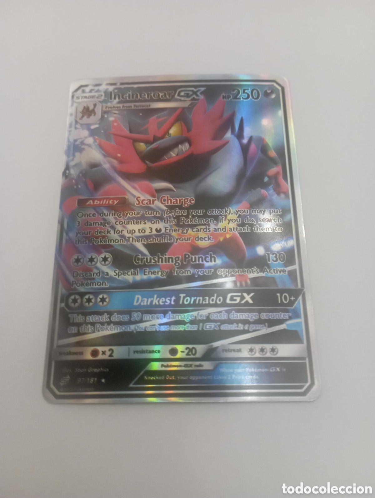 incineroar gx pokemon card carta pokemon - Buy Other collectible objects on  todocoleccion