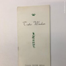 Coleccionismo: TEATRO WINDSOR. CIA. TEATRO DE HUMOR. LA MARQUESA ROSALINDA. SE ACOMPAÑA ENTRADA. BARNA, 1961