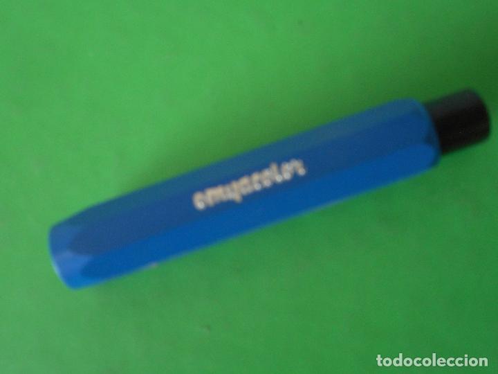 Coleccionismo: PORTA TIZA OMYACOLOR. AZUL