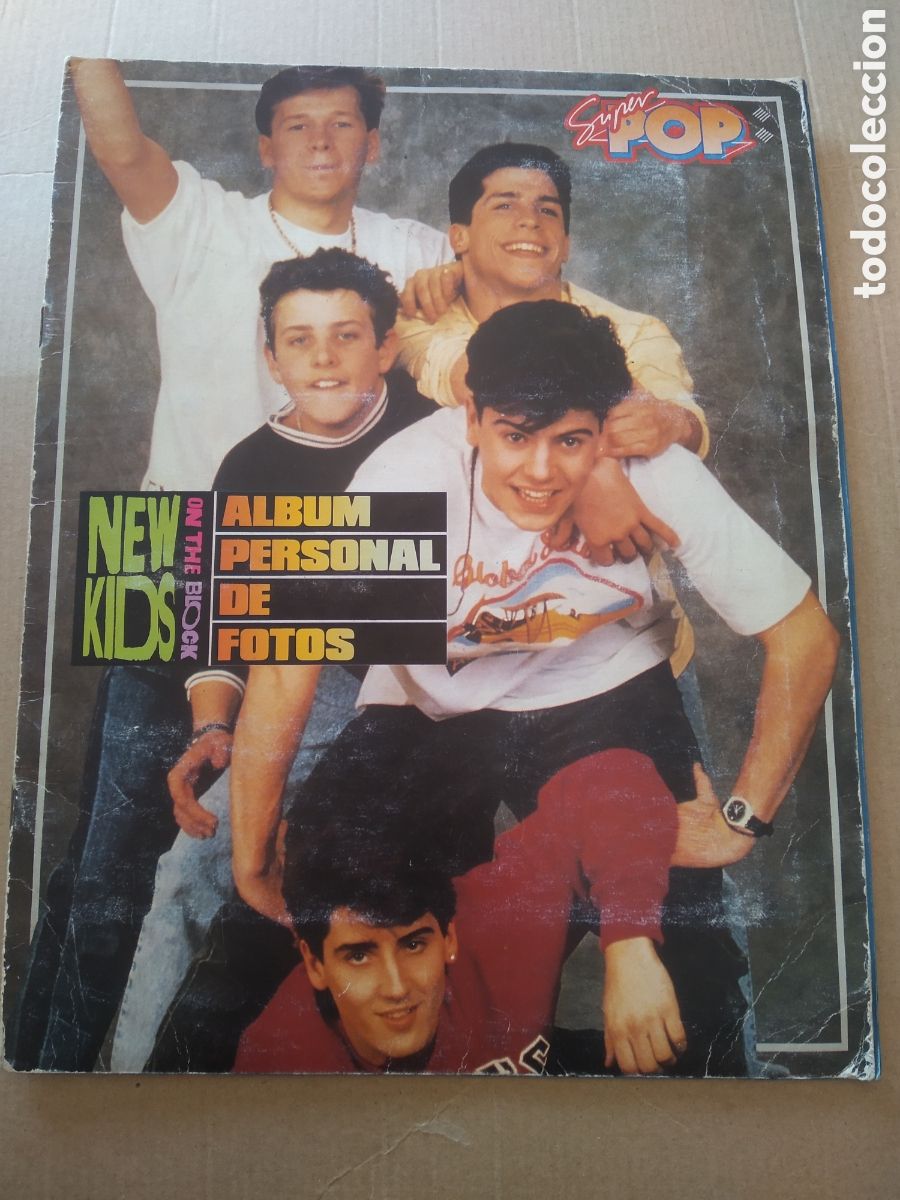 Coleccionismo: &Aacute;LBUM VACIO CROMO SUPER POP NEW KIDS ON THE BLOCK JOE JON JORDAN DANNY DONNIE